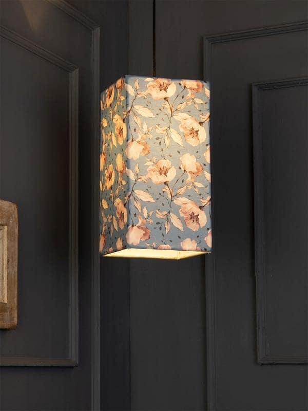 Turquoise Floral Hanging Shade view 2