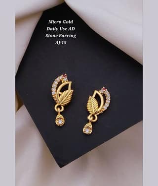 Shivay Fashion Gold Jhumki Earrings ( Pack of 1 )