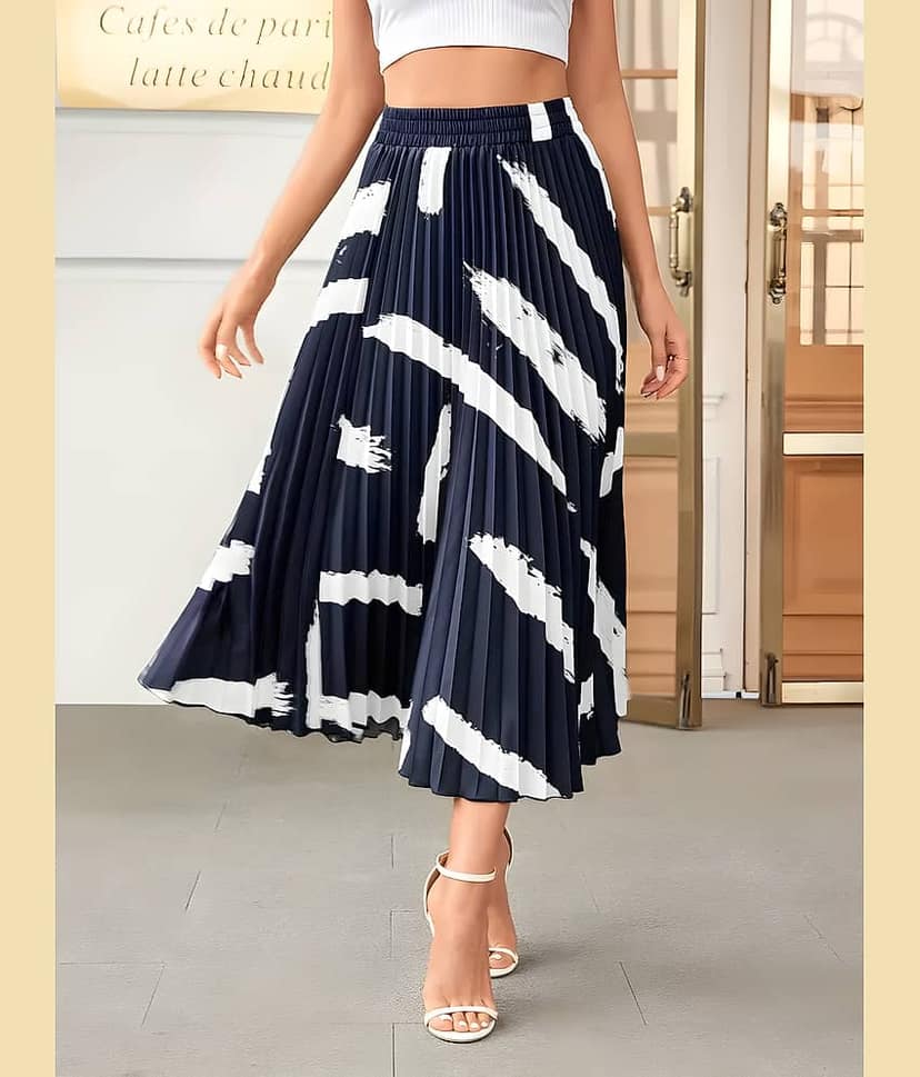 ZWERLON Black Crepe Women's A-Line Skirt ( Pack of 1 )