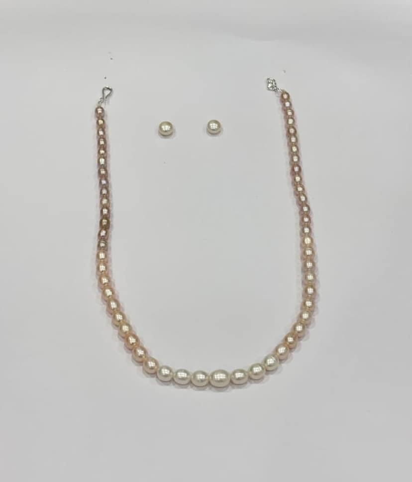 Single Line Multicolour Pearl Set view 3