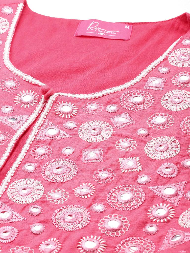 Geometric Pure Cotton Crop Tailored Jacket with Embroidered Detail view 5