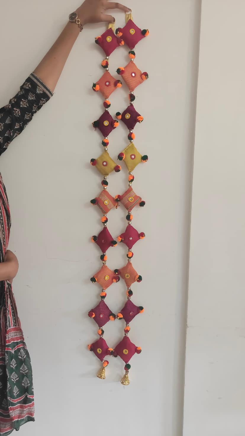 Colorful Fabric Door Hanging view 2
