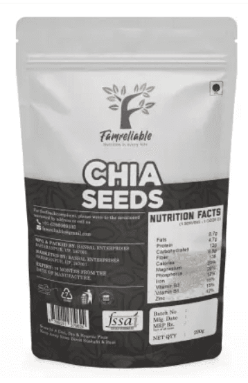 Famreliable Supercharge Your Day with 200g of Premium Chia Seeds, Boost Your Energy Chia Seeds (200 g) view 2