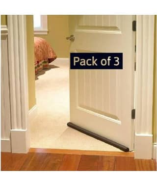 Nexa (Pack of 3) PVC Door Guard Gap Filler for Door Bottom Seal Strip - Sound-Proof, Reduce Noise, Energy Saving Door Stopper for Reduce Door Dust, Insects Protector (36 inches, Brown)