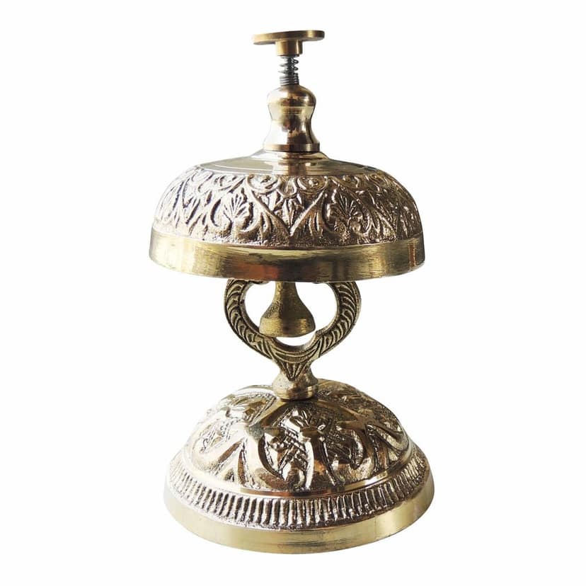 Brass Office Pushing Ring Bell, Height : 5.5 Inch (ZMAS447 A) view 2