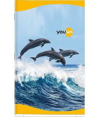 Navneet Youva | Soft Bound Long Notebook | King Size 19 cm x 31 cm | Single Line | 160 Pages| Pack of 6