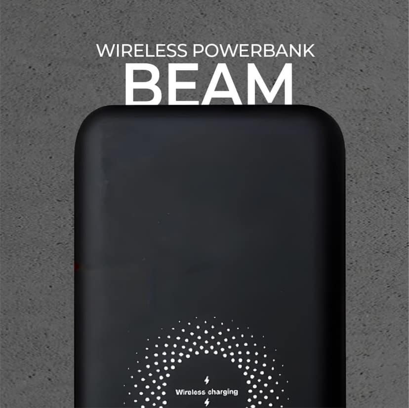 Glow Gadgets Beam 10000 mAh Wireless Powerbank with Inbuilt Cables view 3