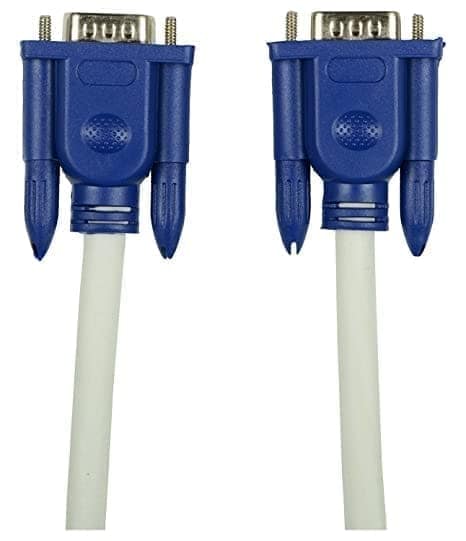 VGA Male to Male ,15-Pin Cable/Adapter for PC, Monitor, Projector, Laptop, TV, LCD/LED - 20Mtr (White) view 2