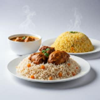 Basanti Pulao - Chicken Kosha Combo