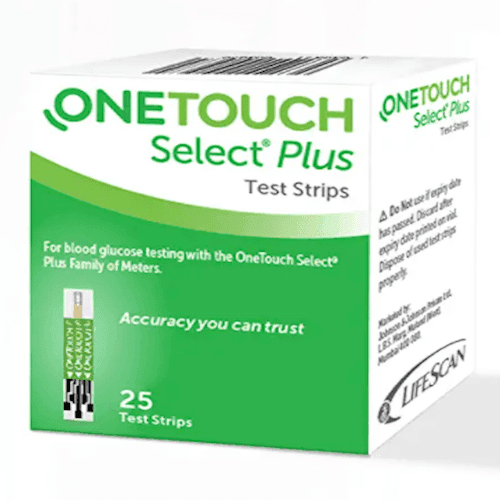 OneTouch Select Plus Test Strips, 25 Count