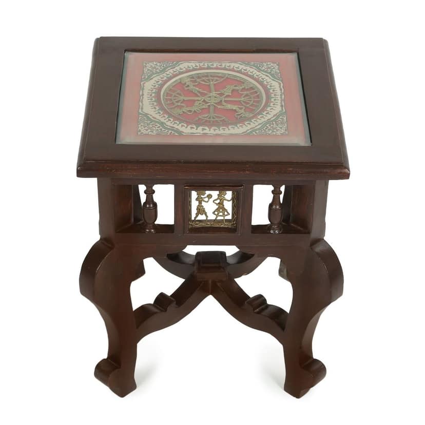 OoNA YUGA AAC290101 Teakwood End Table view 2