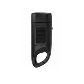Flixx Solar & Hand-Crank Emergency Flashlight with Power Bank