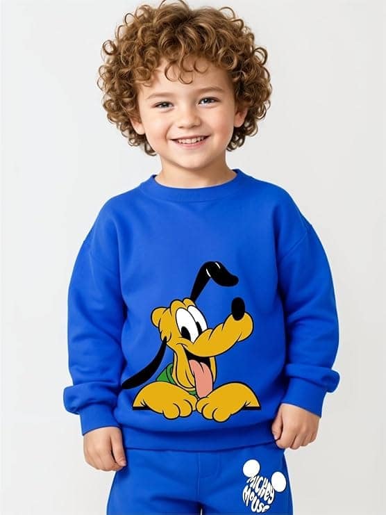 minicult Mickey cotton Kids Coords matching Tshirt and pant set with character print (Pack of 1) view 5