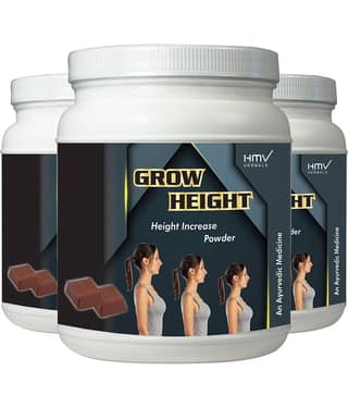 Hmv Herbals Grow Height Herbal Height Growth Choco Powder 300 Gm Pack of 3