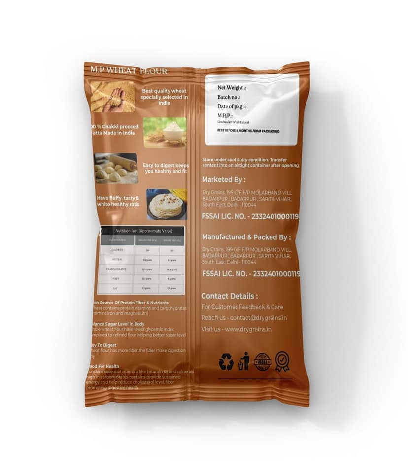 Dry Grains - MP Wheat Flour - 1 KG view 2
