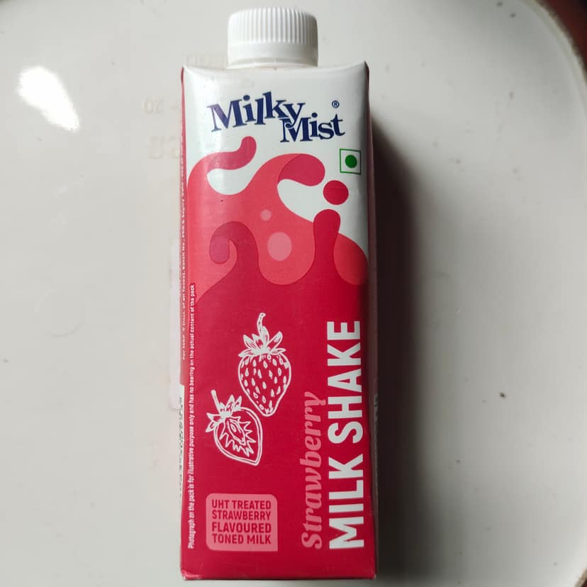 Milky mist strawberry milk shake
