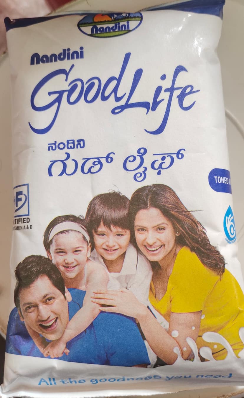Nandini good life toned milk