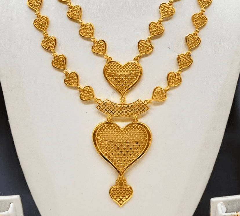 Gold Luxe Necklace Set - Amit Chauhan And Sons view 3