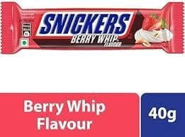 Snickers Chocolate Bar - Berry Whip, Smooth & Creamy Texture, 40 G