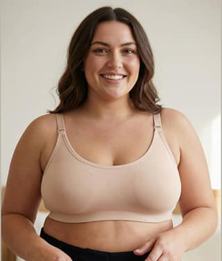 Elina Pack of 1 Cotton Blend Non Padded Minimizer Bra For Women ( Beige )