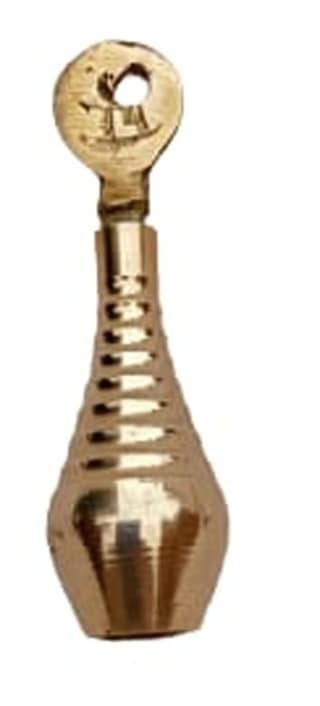 Brass surmedani with surma use in eye's makeup