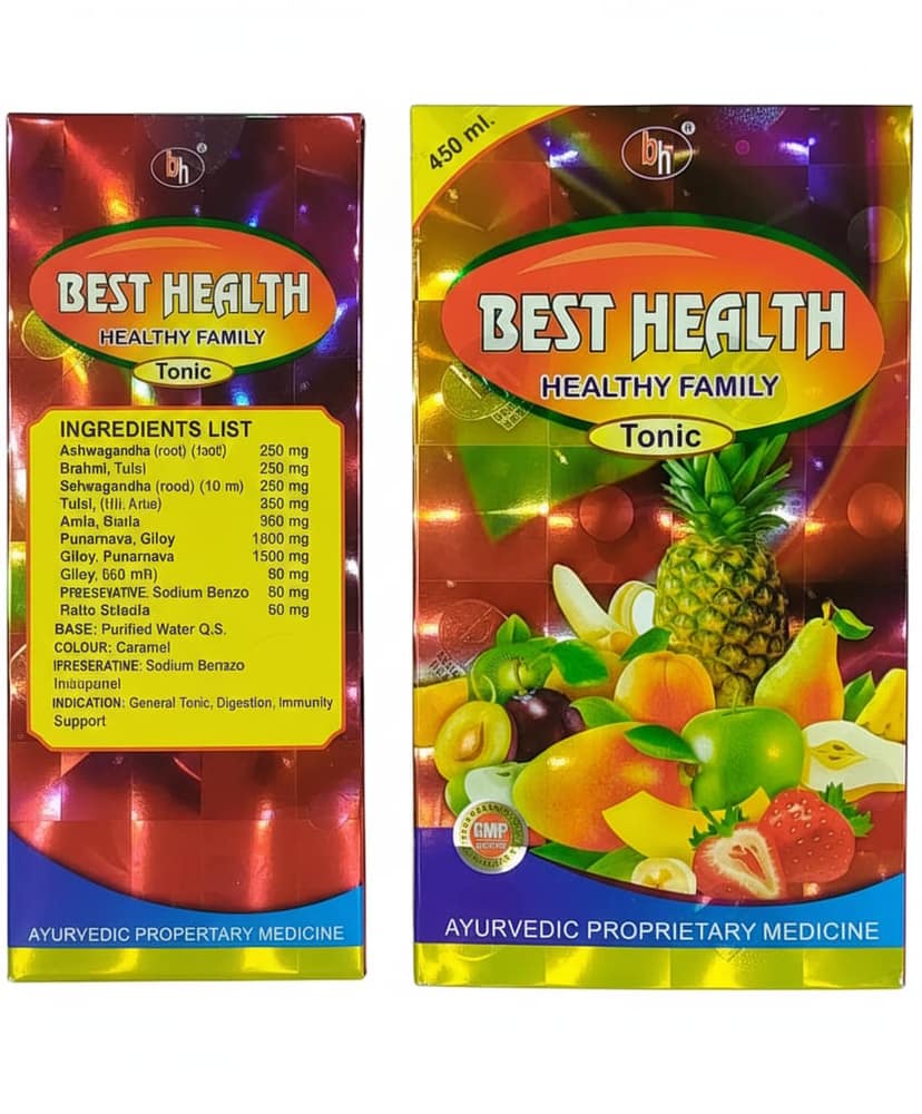 Best Health Syrup (Pack of 1) - Natural Herbal Ayurvedic Tonic for Vitality, Immunity & General Wellness view 3