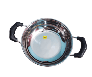 SHINI LIFESTYLE TRIPLY Induction Base Stainless Steel Kadhai 20 cm diameter 1.5 L capacity (induction bottom)