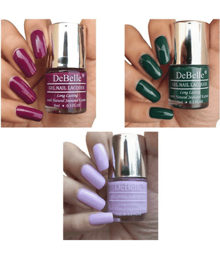 DeBelle Multi Glossy Nail Polish 24 ( Pack of 3 )