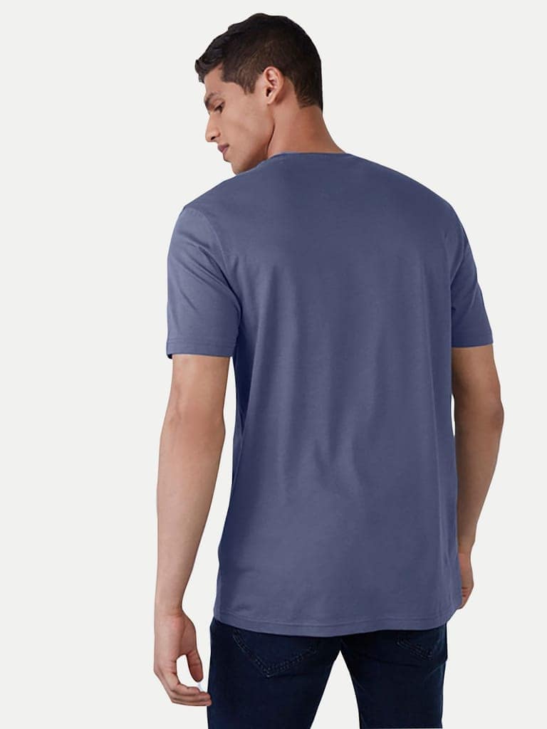 Men Blue Count Down Print T-shirt view 4