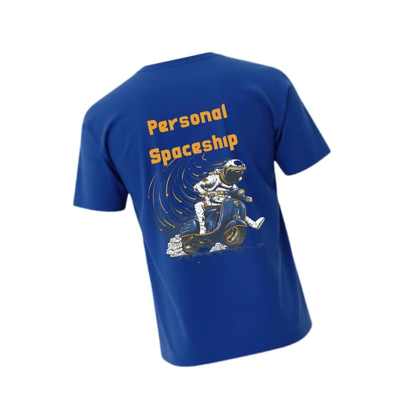 Trishoolin "Personal Spaceship" Abstract Theme Graphic T-Shirt (Design 10394) | Cotton Regular Fit Crew Neck Tee | Pack of 1 view 2