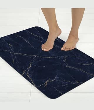 BELLA TRUE Anti-skid Rubber Bath Mat Other Sizes cm ( Pack of 1 ) - Blue