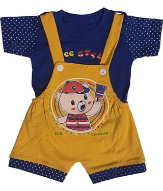TRITI Pack of 1 Baby Boys 100% Cotton ( Blue )