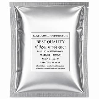 Gokul Gopal Makki Aata, 500g, Gluten Free, Rich in Vitamins & Minerals, Zero Preservatives, Heart Healthy, Energy Booster