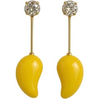 Kimti Alphanso Mango Yellow Drop Earring