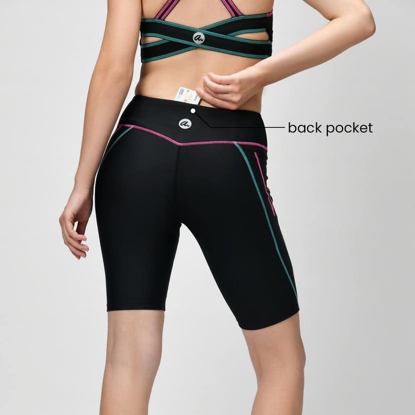Tic Tac Cycling Shorts - Phoenix Black view 6