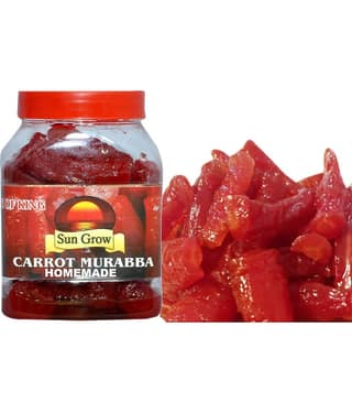 Sun Grow Home Made, Hand Made Organic Carrot Murabba, Palm Good for Blood Circulation Pickle 1 kg
