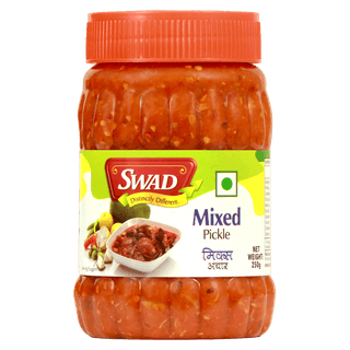 SWAD Delicious and Tangy Mango, Lemon, Green Chillies, Carrot, Kerda Mixed Pickles and Pickles and Chutney/Mixed Achar, (Mixed, 500g)