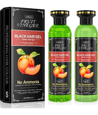 Adbeni Fruit Vinegar Gel Natural Semi Permanent Hair Color 1000 mL Black