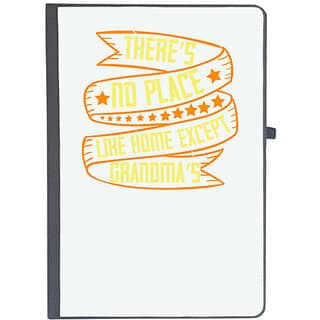 UDNAG Ruled Notebook Diary Grand Mother, Theres no place like home except Grandmas (A5 80Pages 80GSM)