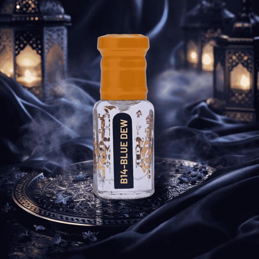alnaqi fragrances Blue Dew 12ml - Concentrated Blue Perfume for Men, Premium Dew Fragrance Oil, Long Lasting No Alcohol Perfume, Fresh Sporty Arabic Attar view 3