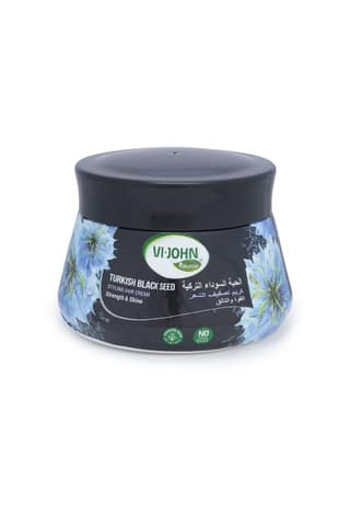 VI-JOHN NATURALE Turkish Black Seed | Styling Hair Cream Strength & Shine | Non-Sticky Formula and Curl defining Cream | for All Hair Types | 140ML