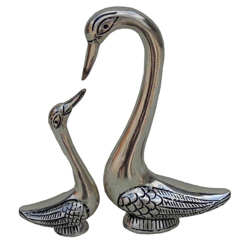 Aluminium Showpiece Duck Pair (ASMAS225 S) view 3