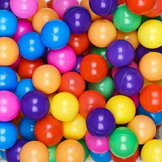 Reznor 7-8 cm Soft and Child-Friendly Multi-Colored Play Pool Balls 11 Vibrant, Engaging, and Easy-to-Hold Plastic Balls Designed for Kids with Gentle Edges