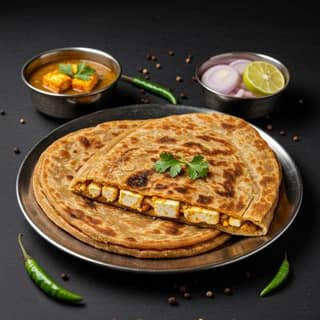 Delhi Paneer Paratha Combo (2Pcs)