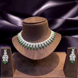 American Diamond Elegance - Majestic Bride By Dia Art Jewels