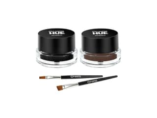 MARS 2-In-1 Hue Gel Matte Eyeliner, Waterproof & Smudge proof Formula, Stay Upto 24 Hours, Comes With 2 Brush Set - 6.0 Gm - BLACK & BROWN