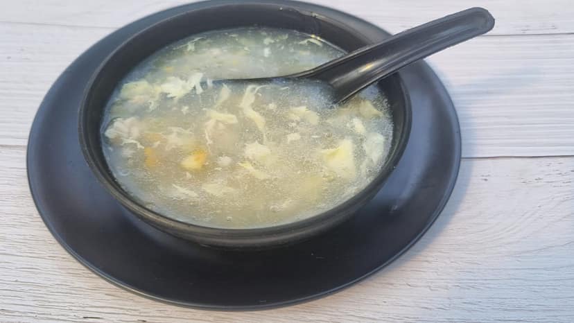 Sweet corn chicken soup