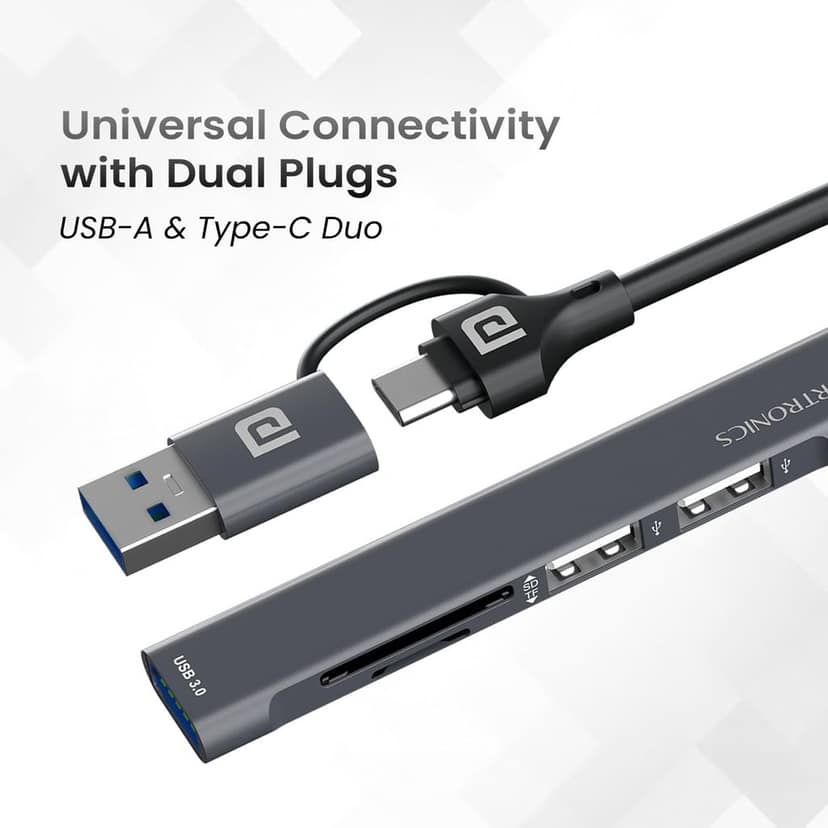 Portronics Mport 31 Plus USB 3.0 Hub (5-in-1) view 3