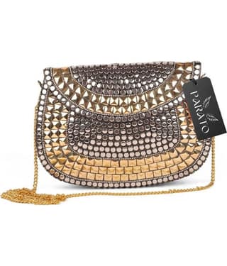 PARATO Sling Bag Suede Set of 1 ( Silver )