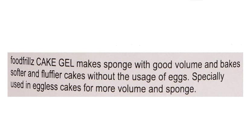 Foodfrillz Sponge Cake Gel, 200 g | Cake Improver for Making Fluffy and Soft Cakes view 4